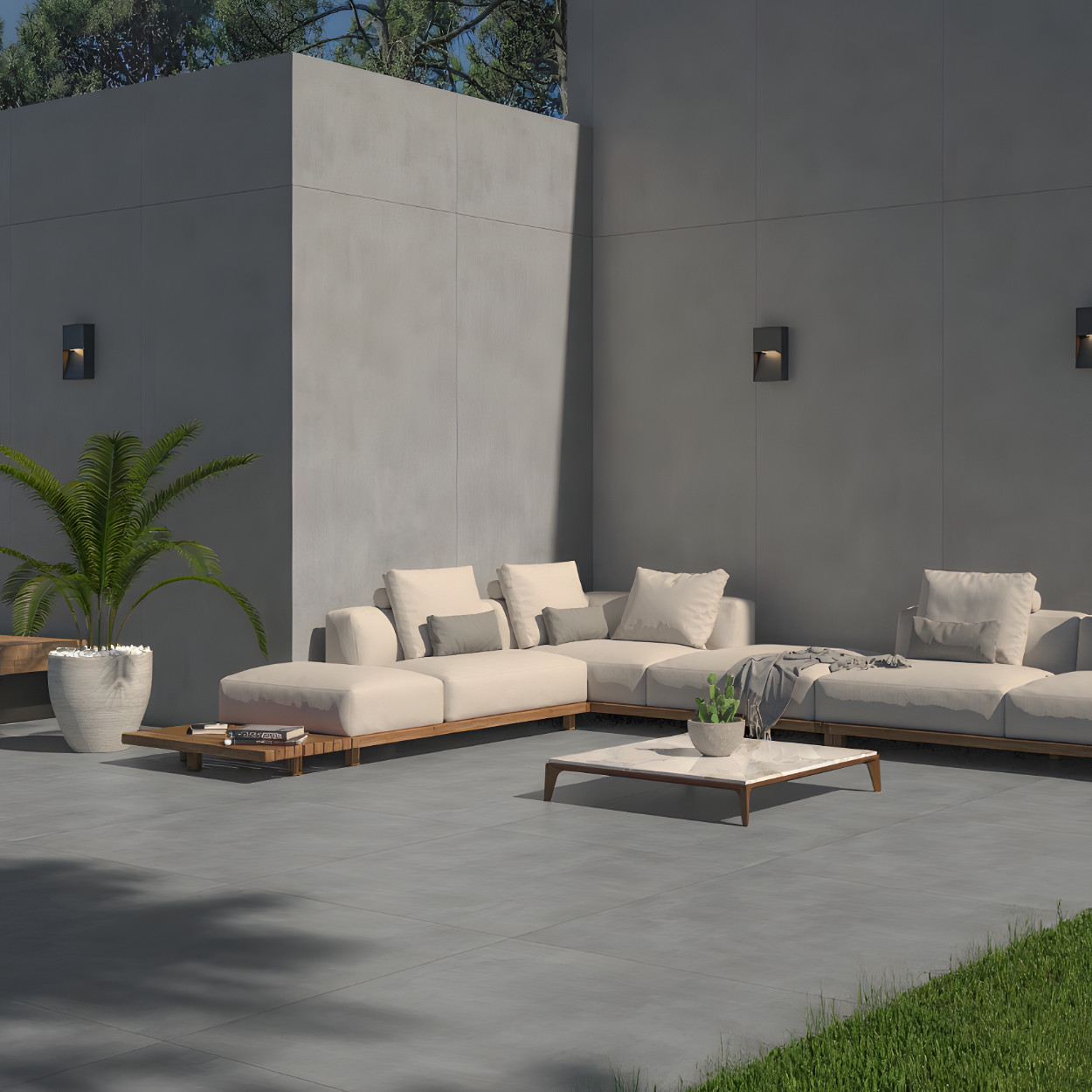 Ecoceramic Vloertegel Baltimore 30x60cm Gris